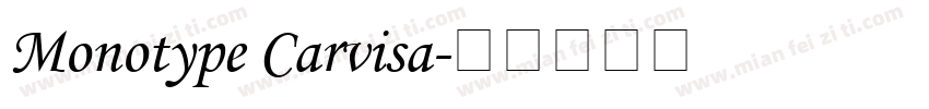 Monotype Carvisa字体转换